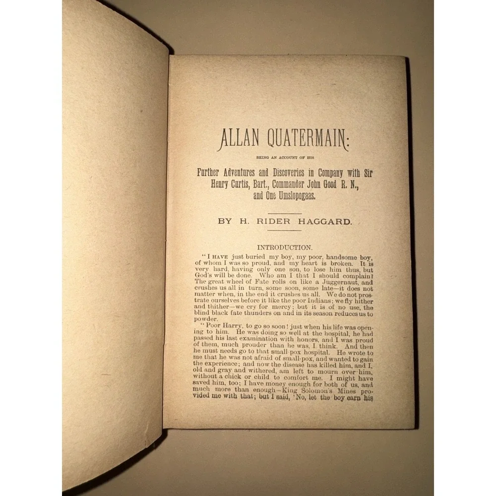 Allen Quartermain - Arlington Edition Antique - Hurst & Co By H Rider Haggard